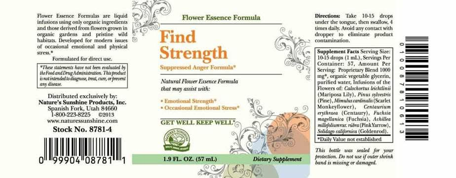 Find Strength (Suppressed Anger Formula)  (2 fl. oz.)