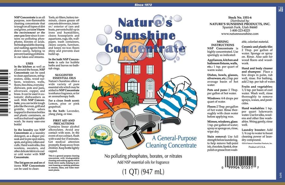 Sunshine Concentrate Cleaner