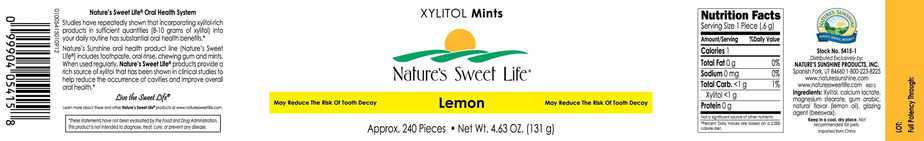 Xylitol Lemon Mints