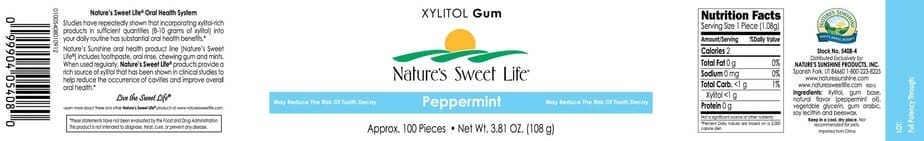 Xylitol Peppermint Gum