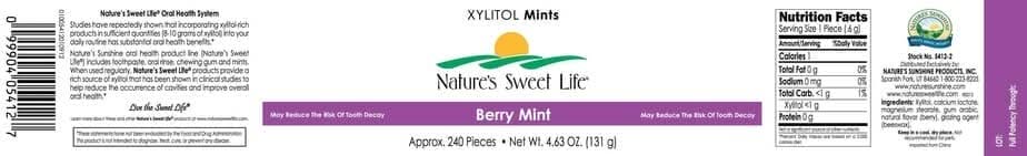 Xylitol Berry Mints