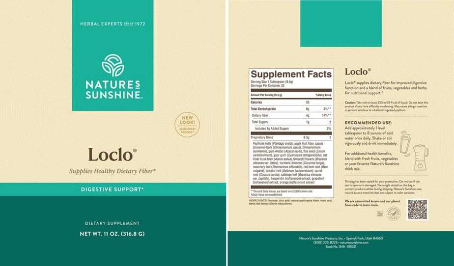 Loclo High Fiber Supplement w/ Stevia