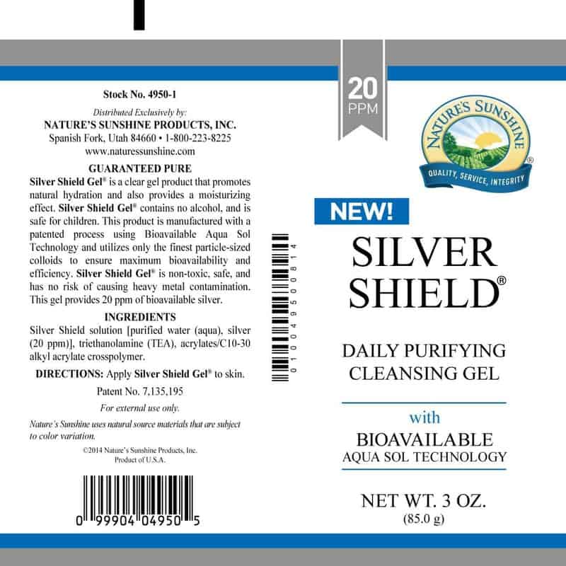 Silver Shield Gel Aqua Sol Technology (3 oz.) - 20 ppm