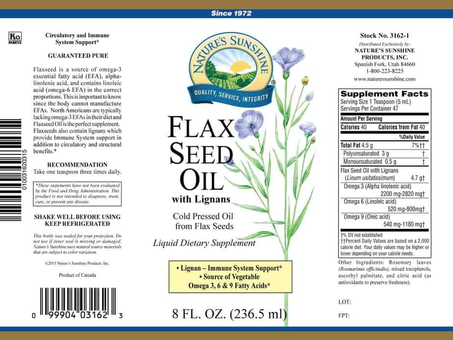 Flax Seed Oil Liquid