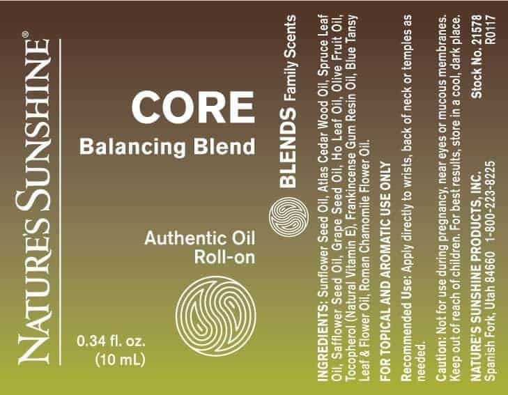 Core Balancing Blend Roll-On - 100% Essential Oils