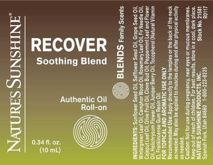 Recover Soothing Blend Roll-On - 100% Essential Oils