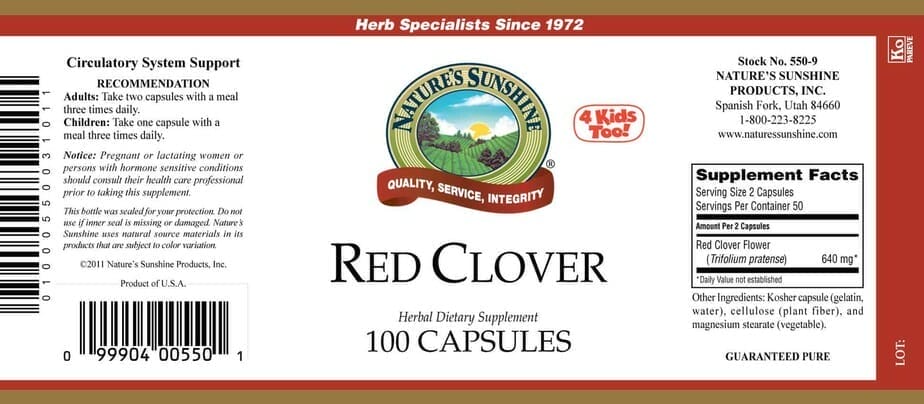 Red Clover (100 capsules)