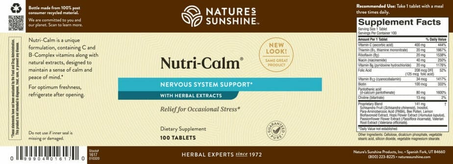 Nutri-Calm (100 tablets)