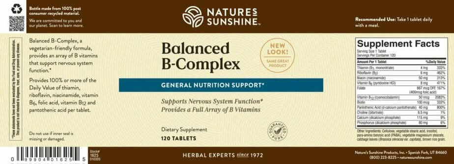 Balanced B-Complex Tablets