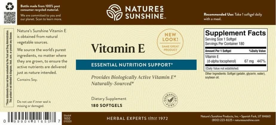 Vitamin E - 100 IU