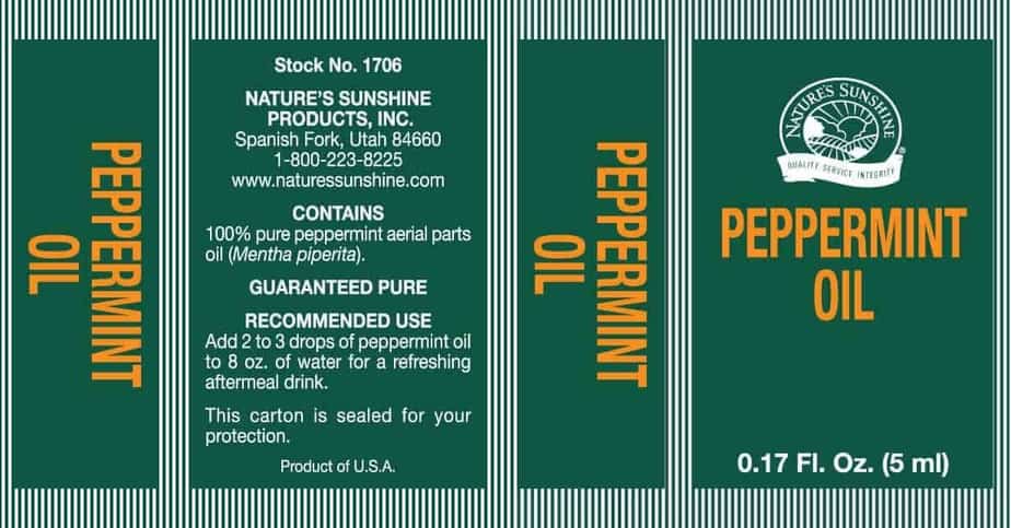 Peppermint Oil, Pocket-Size - 100% Pure Essential Oils