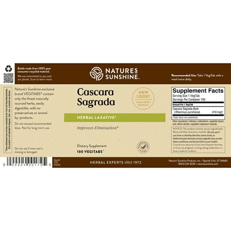 Cascara Sagrada (100 tablets)