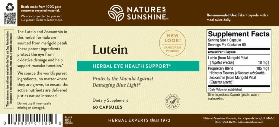 Lutein - 10 mg.