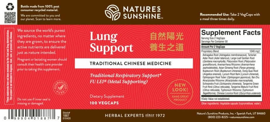 Lung Support, Chinese