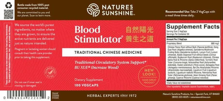 Blood Stimulator, Chinese - VegCaps - (formerly BP - C)