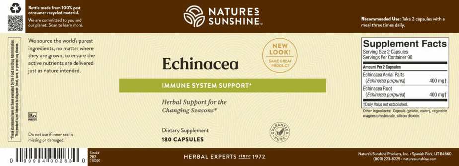 Echinacea Purpurea (180 capsules)