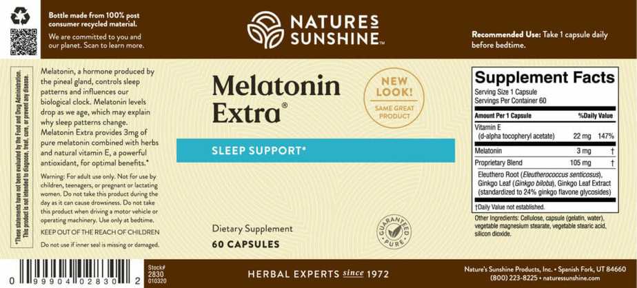 Melatonin Extra - 3mg.