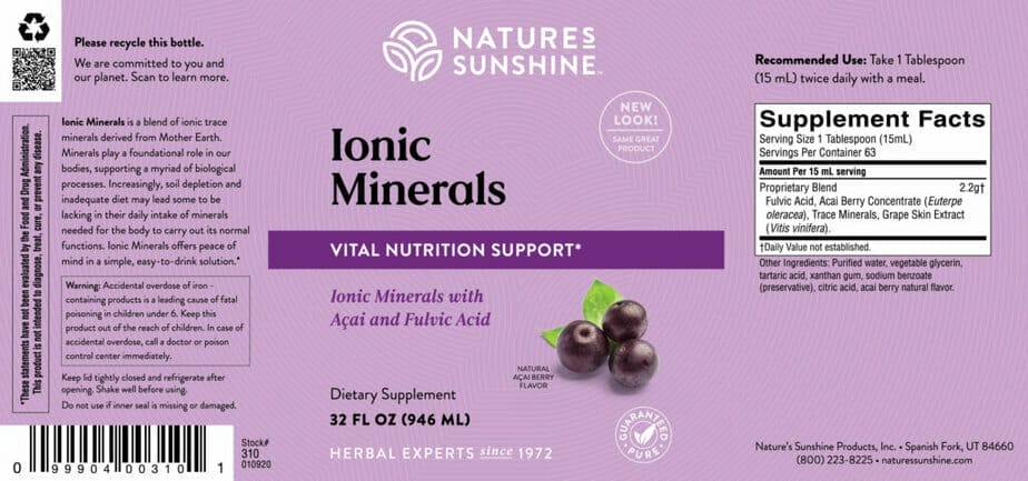 Ionic Minerals w/ Acai