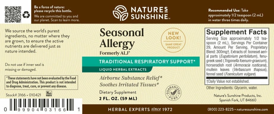 Seasonal Allergy (Formerly ALJ, Liquid)