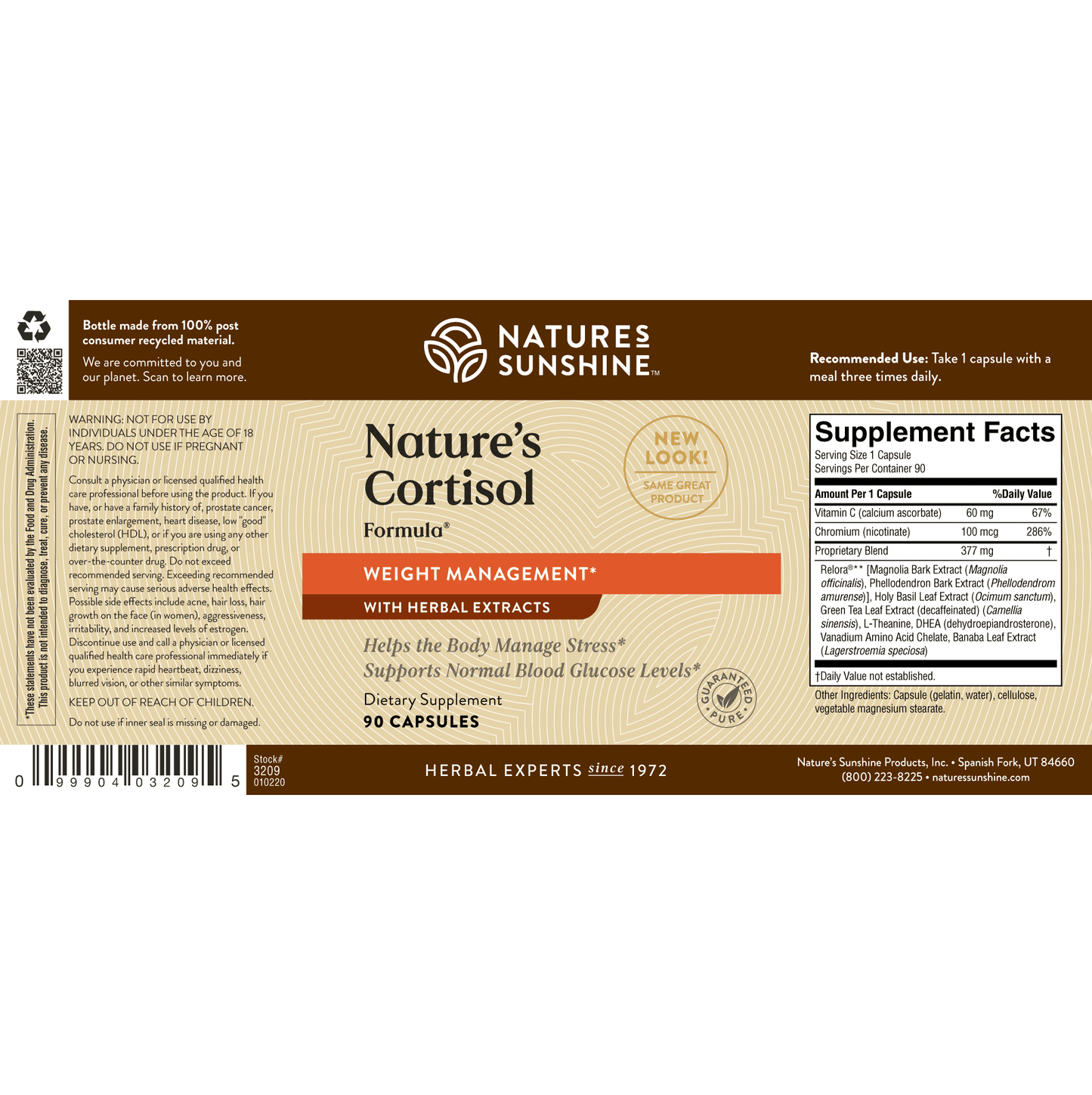 Nature's Cortisol Formula