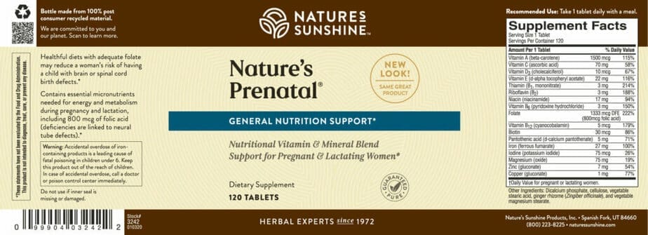 Nature's Prenatal