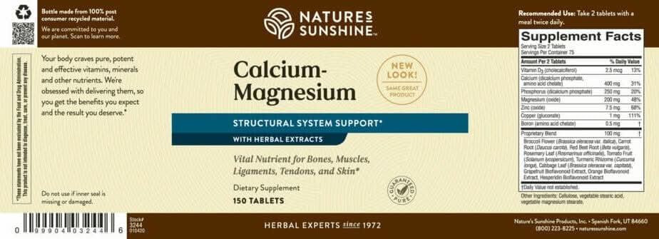 Calcium - Magnesium, SynerPro (150 tablets)