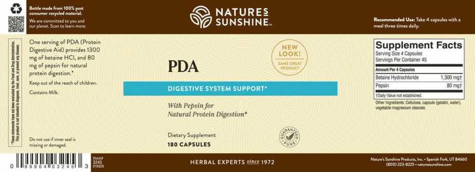 PDA Combination (Protein Digestive Aid)