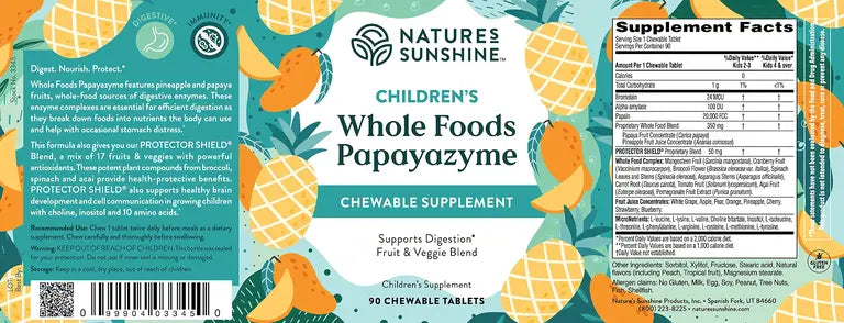 Children's Whole Foods Papayazyme
