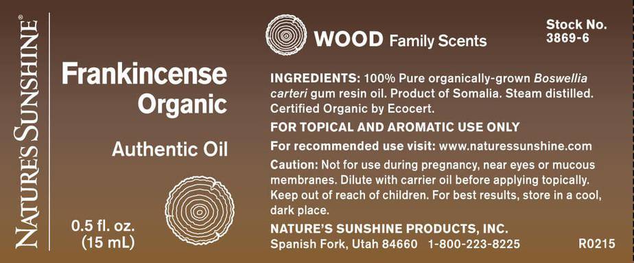 Frankincense, Organic - 100% Pure Essential Oil