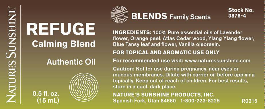 Refuge Calming Blend - 100% Essential Oils