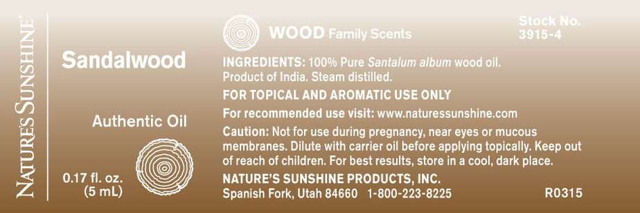 Sandalwood - 100% Pure Essential Oil