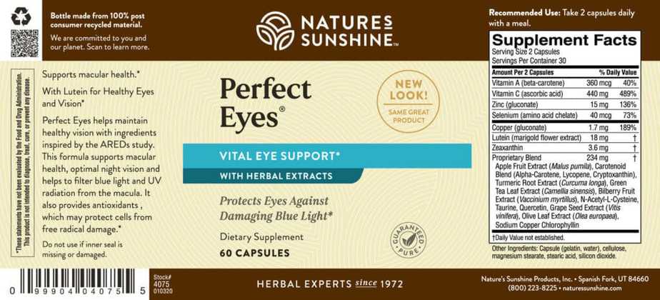 Perfect Eyes (formerly Eyebright Plus)