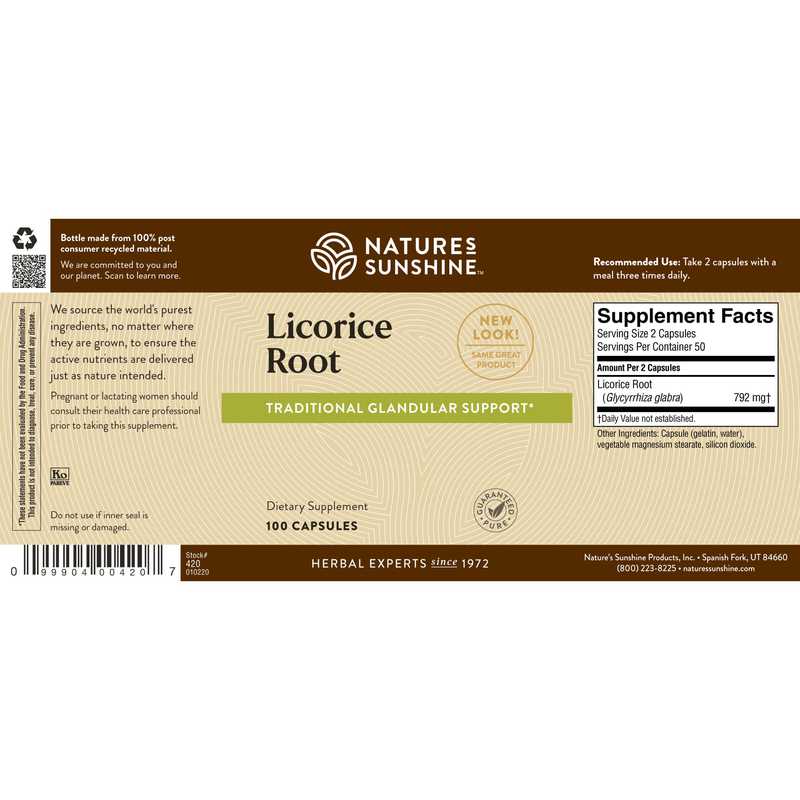 Licorice Root (100 capsules)