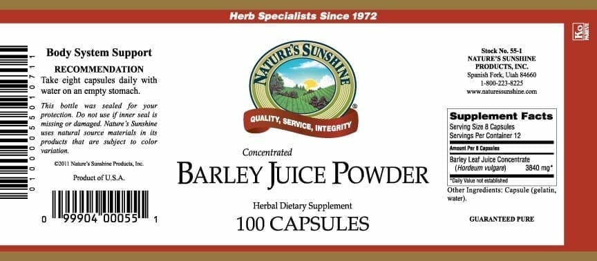 Barley Juice Powder, Concentrated