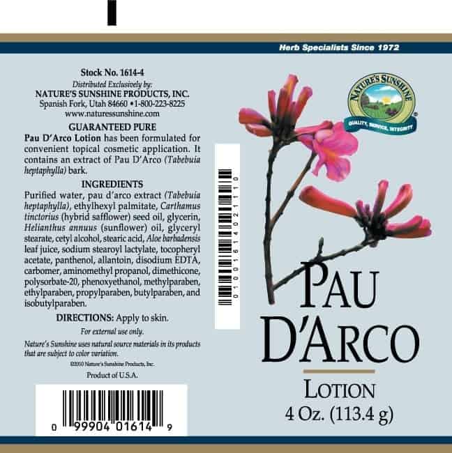 Pau D'Arco Lotion (4 fl. oz.)