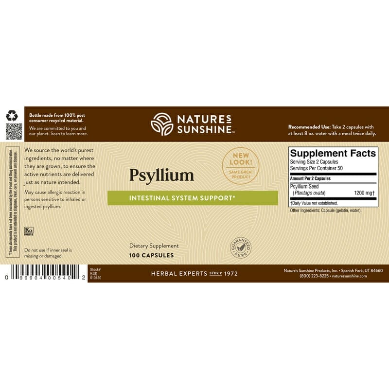 Psyllium Seeds (100 capsules)