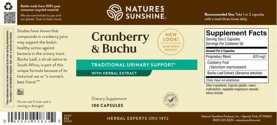 Cranberry and Buchu (Concentrate)