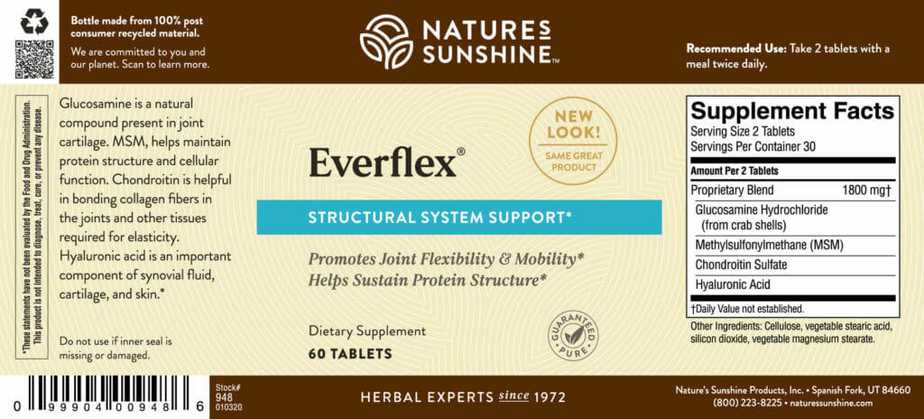 EverFlex Tablets - (Glucosamine Combination)