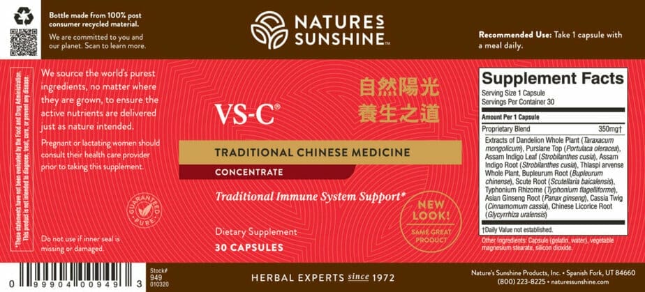 VS-C TCM Concentrate, Chinese