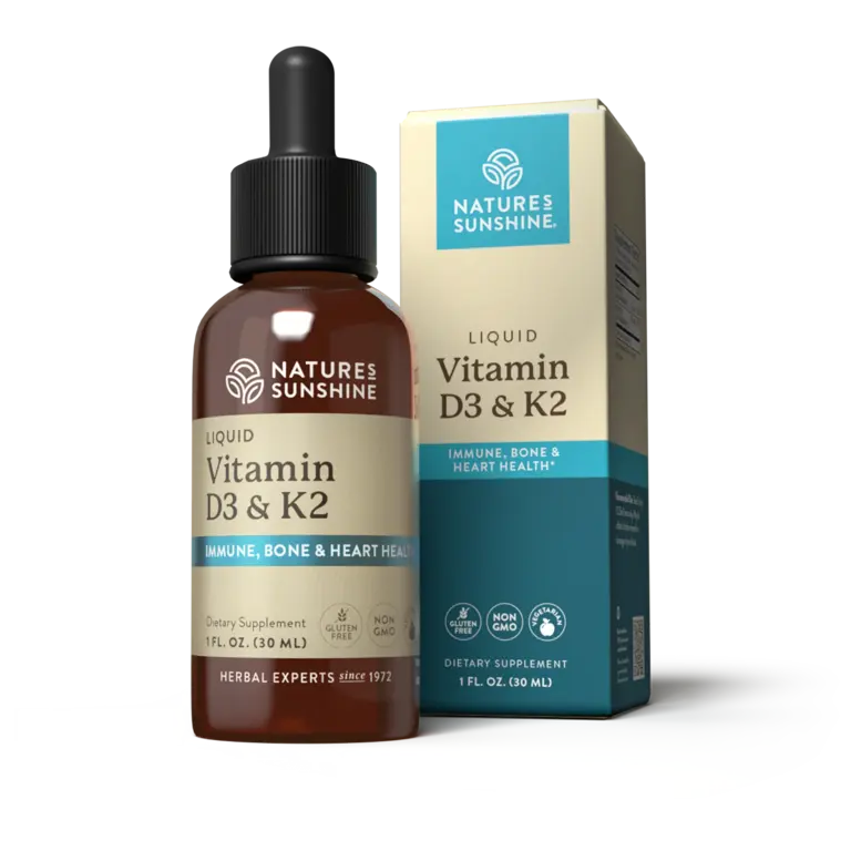 Liquid Vitamin D3 & K2 - The Herbs Place